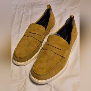 Coach Suede Loafers in Tan, Mens 12